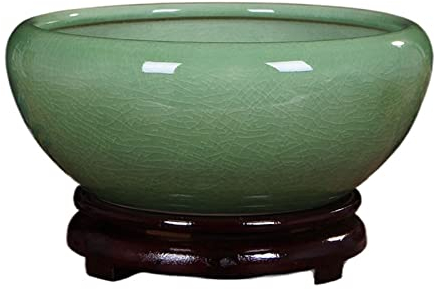 Pots de Plantes de Jardin Intérieur Extérieur Récipient for plantes bol de nénuphar en céramique grand pot de plante hydroponique fleur de lotus cuivre pièce de monnaie herbe hydroponique ware aquariu