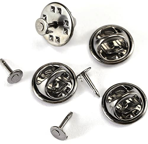 Vepoty Anstecknadeln, 50 Stück, Metall, Schmetterling, Anstecknadel, Brosche, Halter, Verschluss, zum Basteln