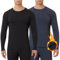 CL convallaria 2er Stück Thermounterwäsche Unterhemd Herren Thermo Oberteil Herren Innenfleece Funktionsunterwäsche Thermoshirt Langarm