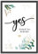 OWLBOOK® Personalisierte Hochzeitsgeschenke für Brautpaar | Geschenk Hochzeit Geschenke für Brautpaar | Personalisierte Geschenke zur Hochzeit | Bilderrahmen | Motiv Yes | Papier