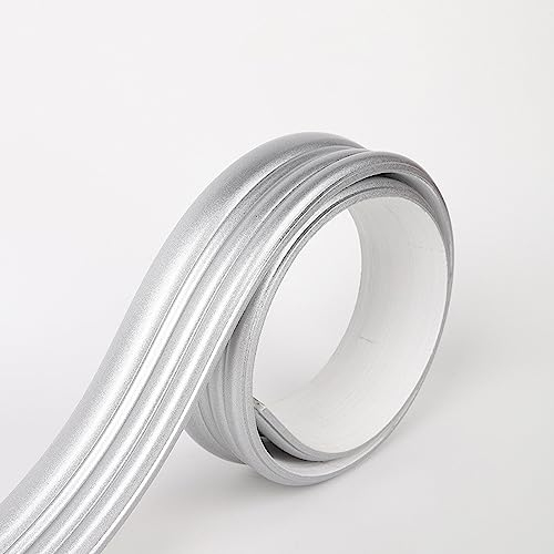 TapetenbordüRe Selbstklebende BordüRe Wand Wohnzimmer Tapeten Fliesenaufkleber Bad Dekoband Selbstklebend 7-Silber 5 x 300 cm