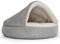 Mypado Hundebett Shell Cord Hundehöhle Größe XL, Farfe grau