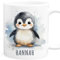 Pinguin Tasse personalisierte Kindertasse mit Namen Pinguintasse Namenstasse süßes Kinder Geschenk für Jungen & Mädchen Kaffeetasse Teetasse aus Keramik 330 ml