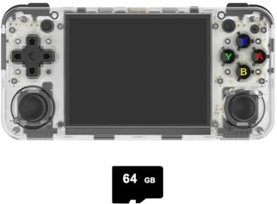 RG35XX H Retro Handheld Game Console with 64G TF Card, 3.5 Inch IPS Screen Linux System Video Games Consoles Support HDMI TV Output WiFi & Bluetooth