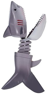 ifundom 1 Stück Realistischer Hai Kopf Einziehbarer Faustschütze Dinosaurier Hai Greifer Hai Kopf Puppe Tierpuppen Kinder Ostern Party Gastgeschenke Spielzeug Kind Mini