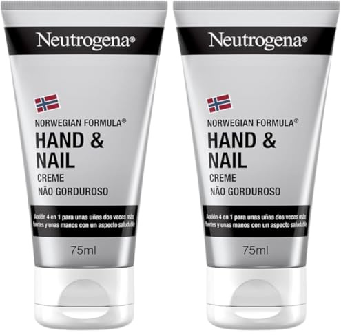 Neutrogena Crema de manos y uñas fórmula Noruega, uñas más resistentes, 75 ml (Packung mit 2)