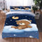 Qiqumax Bettwäsche 135x200 Cartoon Bär KinderBettwäsche 3D-Digitaldruck 100% Mikrofaser Cartoon Teddy Bär Tier Bettbezug Für Erwachsene Und Kinder (6,135 x 200 cm)