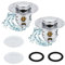 2 Stück Waschbeckenstöpsel,stöpsel waschbecken, Pop up Abflussstopfen Universal Ablaufgarnitur Stöpsel, Abflussstopfen für Aufsatzwaschbecken mit Anti Clogging Sieb, für Bad KüChen(34-40mm)