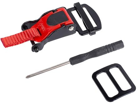 NICENEEDED Helm Kinnriemenadapter Mit Ratsche Helm Schnellverschluss Set Motorradhelmzubehör Aus Edelstahl