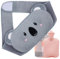 Wärmflaschengürtel 3 in 1 Wärmflasche mit Gürtel, 1L PVC Wärmeflasche mit Bezug Wärmeflasche Wärme Koala Tier 120cm Verlängerte Tragbarer Wärmflasche Gürtel für Rücken Bauch und Nacken