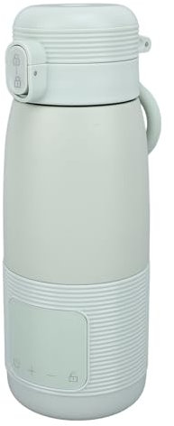 Calentador de Leche Portátil, Taza de Leche Aislada de Acero Inoxidable con Control de Temperatura Constante, Batería de 4400 MAh, Calentador de Leche para Fórmula