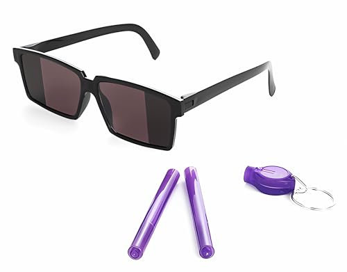 Toi-Toys SPIONAGE-SET für Kinder mit Spiegelbrille 2x Geheimstift UV-Lampe Detektiv Rollenspiel 82