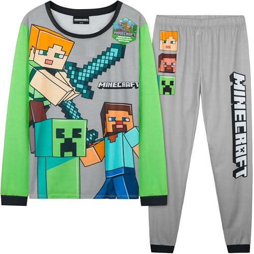 Get Trend Boys Pyjamas Set, Long PJs for Kids & Teens, Cosy Winter Loungewear & Soft Nightwear, Gamer Gifts for Boys