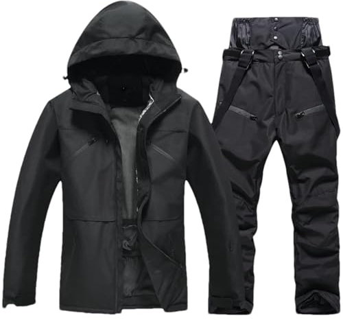 GaoLeAve Herren-Schneebekleidung wasserdichter Skianzug Snowboard-Kleidung wasserdichte Winterjacken und Hosen Jacket Pant_l L