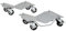 DURHAND Chariots de manutention de Voiture, Lot de 2 Chariots à roulettes pour déménagement de Voiture, Charge 680 kg, roulettes pivotantes, Surface antidérapante, 40,5 x 30 x 13,5 cm, Gris