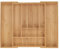 Relaxdays Besteckkasten, 7–9 Fächer, ausziehbarer Besteck Schubladeneinsatz, HxBxT: 5 x 32,5-53,5 x 43 cm, Bambus, Natur