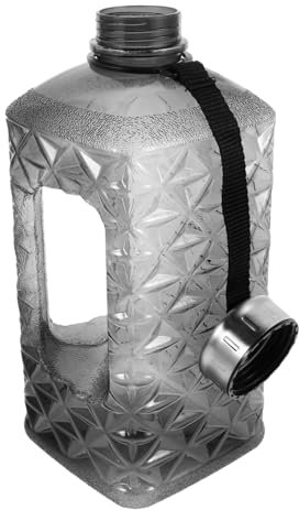 BESPORTBLE Bouteille d'eau Portable 2200 ML Grosse Capacité Plastique Anti-Fuite Sport Activités de Plein Air pour Hommes et Femmes Utilisation en Salle de Sport et Randonnée