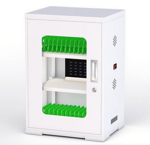 cendbirut Ipad Charging Cabinet,Mobile Storage Locker for Tablet,Laptop and Chromebook,Multiple Devices Charging Station,Classroom Locking Charging Station,30slot