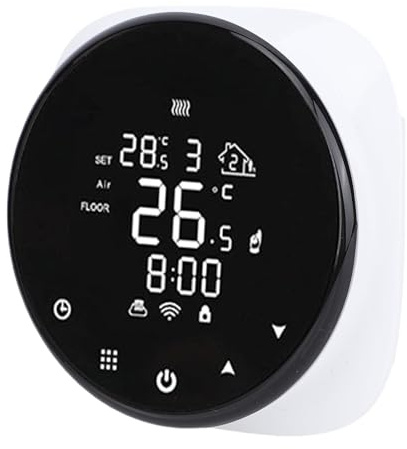 UPALDHOU Mur-Thermostat Intelligent, Thermostat WiFi Digital Murd Mouris avec Télécommande, Contrôle Précis de la Température, connectivité des Smartphones, Conception de la Sauvegarde de l'espace,
