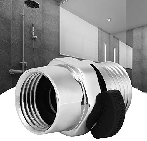 1 2in Shower Head Sprayer Flow Control Valve Shut Off Adapter Copper Body Ceramic Core Adjustable Water Easy Installation Bathroom Accessories for Home Use