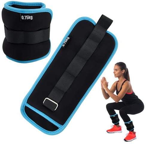 2 Pièces Poids pour Cheville,0,5 kg/0,75 kg Poids Musculation Poignet pour Hommes Femmes,poids de Poignet pour Jogging Exercice Gymnastique