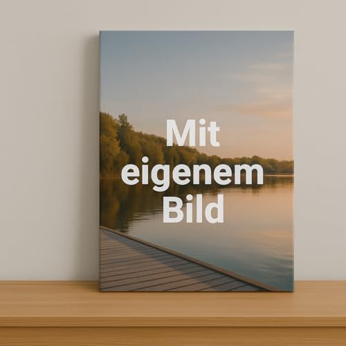 myfolie Fotoleinwand 60x30cm personalisiert – Foto auf Leinwand im Querformat (2:1) mit Premium Druck und stabilem Keilrahmen als individuelles Wandbild