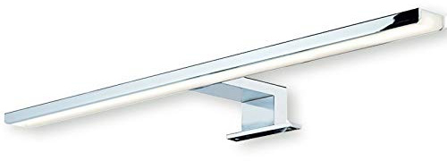 SOTECH LED Spiegelleuchte AALTO 8W 230V neutralweiß 4000 K Länge 500 mm | Badleuchte chrom poliert IP44 geprüft Anbauleuchte Leuchte