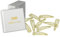 Haarallerliebst Haarspangen normale Länge für Kinder & Damen – 10 Stück in gold glitzer schimmernd (5 cm) inkl. Aufbewahrungsbox weiss – Ideal für normales Haar