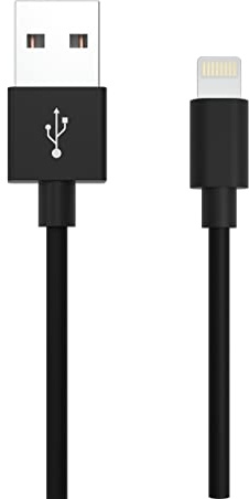 ANSMANN Lightning Daten- und Ladekabel / Mit Apple MFI-Zertifizierung / Hochflexibles Kabel aus TPE-Kunststoff mit gespritzter Zug-Entlastung / Für z.B. Apple iPhone iPod & iPad / 200 cm Länge