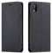 QLTYPRI Case for iPhone XR, Premium PU Leather Cover TPU Bumper with Card Holder Kickstand Hidden Magnetic Adsorption Flip Wallet Case Cover for iPhone XR - Black