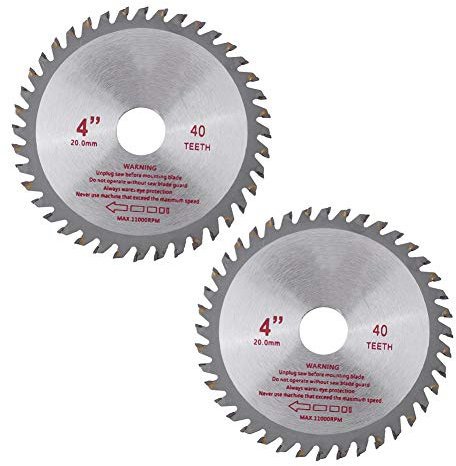 2pcs 4 40T Teeth Cemented Carbide Circular Saw Blade Woodworking Rotary Cutting Disc Wood Cutting Tool Bore Diameter 20mm