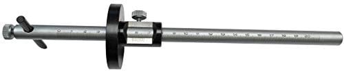 MIB Streichmaß mit runder Stange + runder od. quadratischer Platte zur AUSWAHL: 300 mm; runde Platte