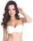 Selente My Secret Reggiseno Invisibile Adesivo/Coppe in Silicone Push-up per Abiti scollati, Coppe A-E, Bianco Laccetto, B