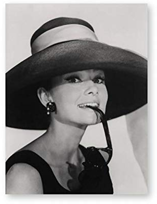 JWJQTLD Leinwanddruck Audrey Hepburn Poster Vintage Wand Drucken Fotografie Kunst Leinwand Gemälde Vogue Picture Home Wand Kunst Dekor