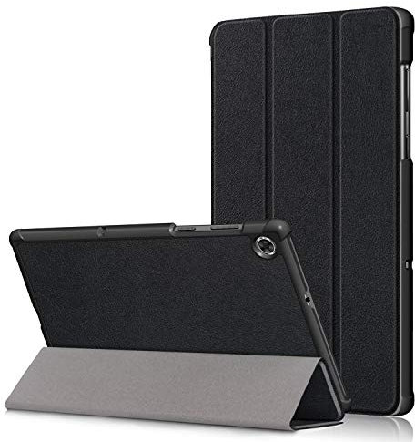 TEYOON Case for Lenovo Tab M10 FHD Plus - PU Leather Tri-Fold Stand Cover Case for Lenovo Tab M10 Plus TB-X606F TB-X606X (2nd Gen) 10.3 Inch Tablet,Black