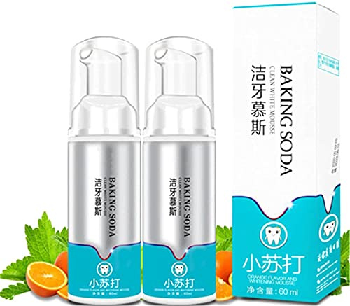 Brightify Deep Cleansing Foam Backpulver Zahnpasta, Ultrafeiner Mousse Foam Tiefenreinigungs Gummi, Instant Brightify Natürliche Zahnpasta, Mousse Foam Whitening Zahnpasta (2 Stück)