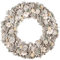 White Christmas Wreath Winter Rose Front Door Wreath Extra Large Wall Hanging Garland Ornament (BZ50)