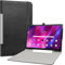 Labanem Kompatibel mit Lenovo Yoga Tab 13 Hülle, Slim Fit Folio PU Leder dünne Schutzhülle Schale Etui Tasche für 13 Lenovo Yoga Tab 13 (YT-K606F) Tablet - Schwarz