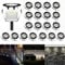 CHNXU 20er Set Terrassen Einbaustrahler LED Bodeneinbaustrahler Ø30mm 0.6W Aussen DC12V Kaltes Weiß IP67 Wasserdicht LED Einbauleuchten Deckenstrahler für Küche Garten Treppen Bad Balkon, Schwarz