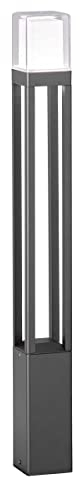 WOFI Außenleuchte, Outdoor Line Sierra 1-flammig, Schwarz, LED, Wegeleuchte, H: 80 cm x B: 8.5 cm x L: 8.5 cm