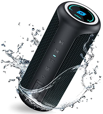 Ortizan Altoparlante Bluetooth, 40 W, suono fantastico, protezione dall'acqua, IPX6, scatola Bluetooth con Bluetooth 5.0, doppio accoppiamento, bassi intensi, funzione power bank, soundbox per casa