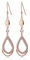 Meissa Boucles d'oreilles pendantes pour femmes boucles doreilles creoles or femme fantaisie boucles d'oreilles argent bijoux cadeaux pour Mères Petite amie, Or rose
