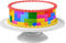 Tortenband Bausteine essbar - 4 Stück á 24cm x 5cm passend für Torten bis 30 cm zum mitessen - kreative Dekoration für Torten