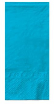 MANK Servietten in Aquablau aus 3-lagigem Tissue, 33 x 33 cm, 1/8 Falz, Premium Einmalservietten, 100er-Pack, maritime Farbe, Ideal für elegante Events & Gastronomie