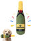 Quietschendes Hundespielzeug Kauspielzeug Plüsch-Hundespielzeug: Nizirioo Quietschspielzeug Hunde-Bierflasche Plüschtier Hundespielzeug Hund Bierflasche Spielzeug für Kleine, Mittlere und Große Hunde