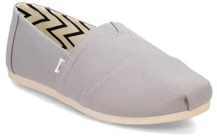Toms Damen Alpargata Flacher Slipper, Drizzle Grey Wide Recycled Cotton Canvas, 40 EU Weit
