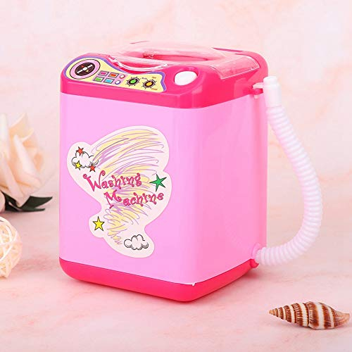 Mini limpiador eléctrico para pinceles de maquillaje, lavadora para esponjas de maquillaje, alimentado por batería (no incluido) para niñas y mujeres que limpian pinceles de maquillaje