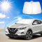 Ruiya Parasol para Parabrisas Delantero Compatible con Nissan Qashqai J12 2021-2024 2025 Parasol Coche Delantero Anti UV Rayos Parabrisas de Coche Parasol Protección Solar para Qashqai Accesorios
