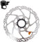 Shimano 160 mm Fahrrad Bremsscheibe SM-RT54 in Silber/Schwarz inkl. Fahrradklingel