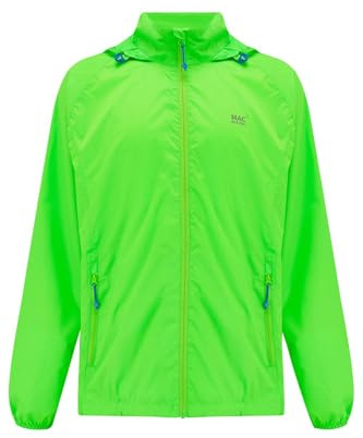 Mac in a Sac Origin – wasserdichte, zusammenpackbare Jacke – winddichter, atmungsaktiver, leichter Regenmantel für Damen und Herren - Neon Green - XL
